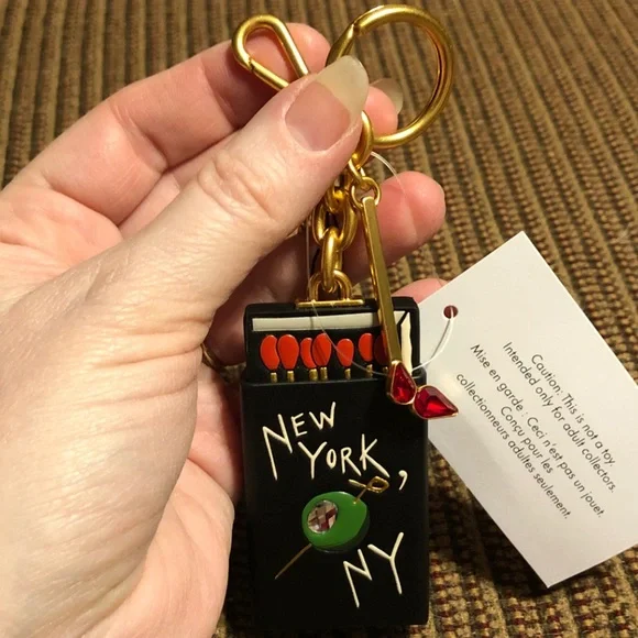 NWT-Kate Spade-Perfect Match Matchbook Key Fob/Bag Charm-$110 - Picture 7 of 10